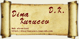 Dina Kuručev vizit kartica